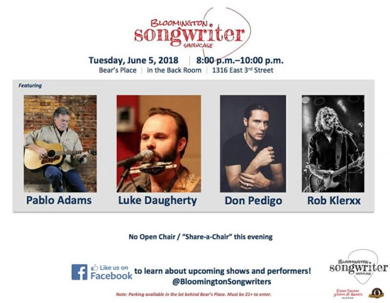 Blm Songwriter Night June 5, 2018