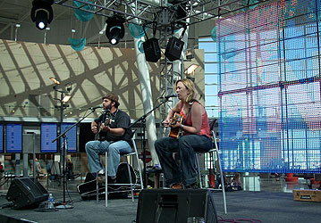 Luke and Ann at new Indy Airport concert