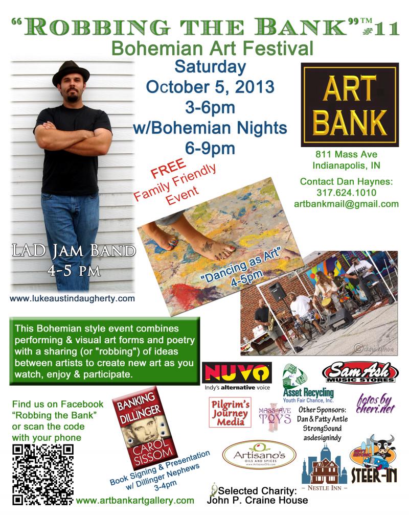 Robbing the Bank Bohemian Art Festival